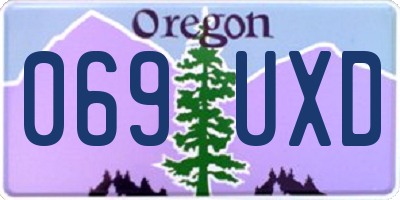OR license plate 069UXD