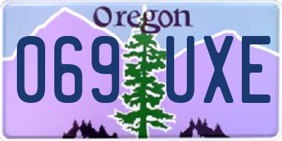 OR license plate 069UXE