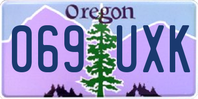 OR license plate 069UXK