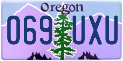OR license plate 069UXU