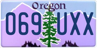 OR license plate 069UXX