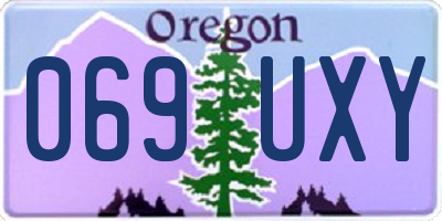 OR license plate 069UXY