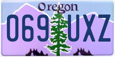 OR license plate 069UXZ