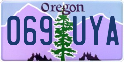 OR license plate 069UYA