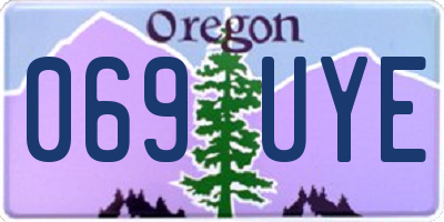 OR license plate 069UYE