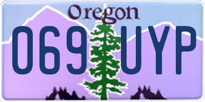OR license plate 069UYP