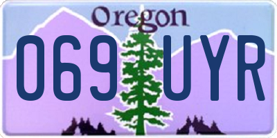OR license plate 069UYR