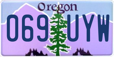OR license plate 069UYW