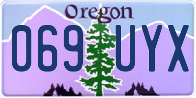 OR license plate 069UYX