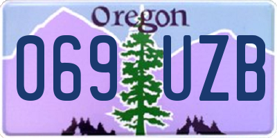 OR license plate 069UZB