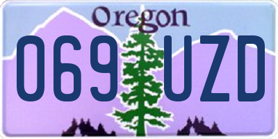 OR license plate 069UZD