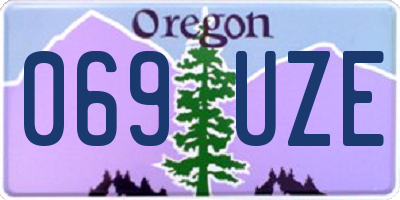 OR license plate 069UZE