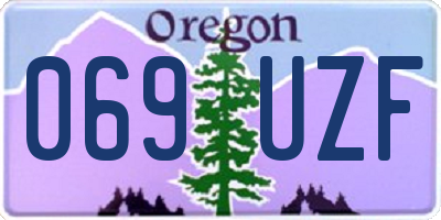 OR license plate 069UZF