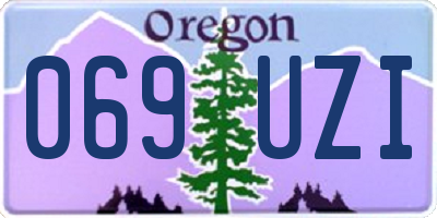 OR license plate 069UZI