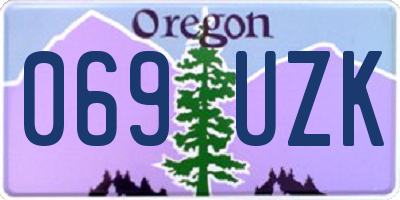 OR license plate 069UZK