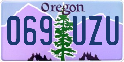 OR license plate 069UZU