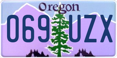 OR license plate 069UZX