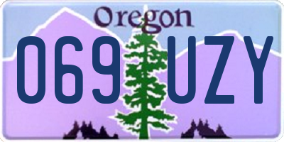 OR license plate 069UZY