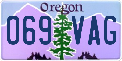 OR license plate 069VAG