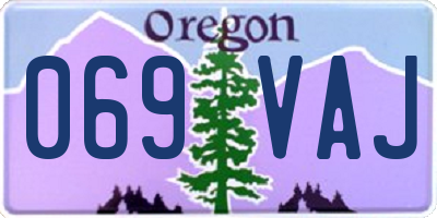 OR license plate 069VAJ