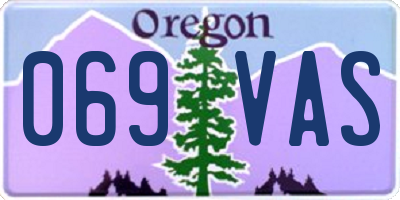 OR license plate 069VAS