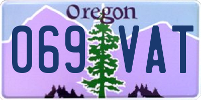 OR license plate 069VAT