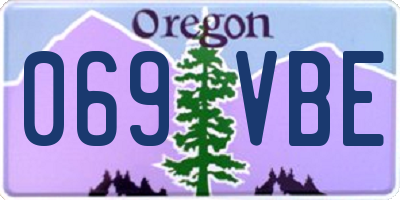 OR license plate 069VBE