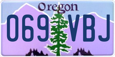 OR license plate 069VBJ