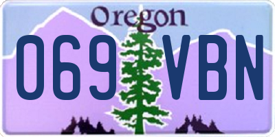 OR license plate 069VBN