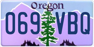 OR license plate 069VBQ