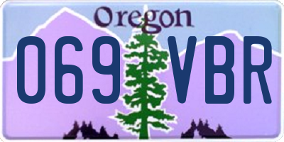 OR license plate 069VBR