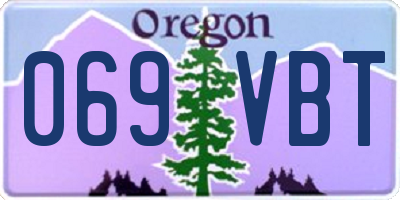 OR license plate 069VBT