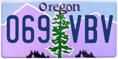 OR license plate 069VBV