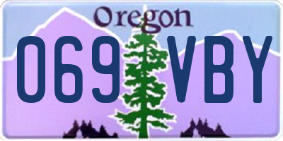 OR license plate 069VBY