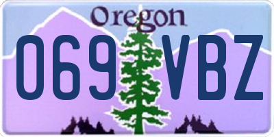 OR license plate 069VBZ