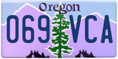 OR license plate 069VCA