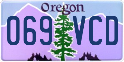 OR license plate 069VCD