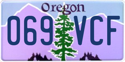 OR license plate 069VCF