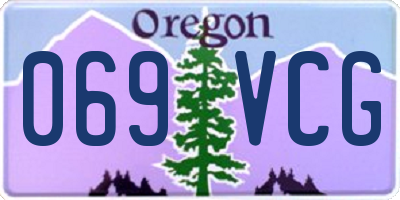 OR license plate 069VCG