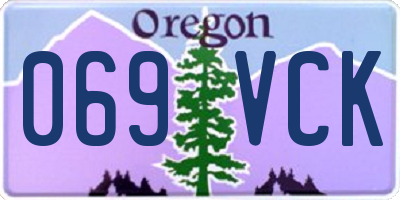 OR license plate 069VCK