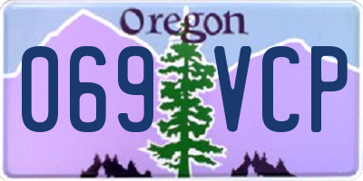OR license plate 069VCP