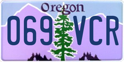 OR license plate 069VCR