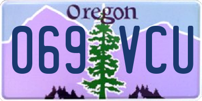 OR license plate 069VCU