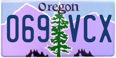 OR license plate 069VCX