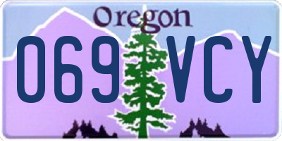 OR license plate 069VCY
