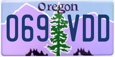 OR license plate 069VDD