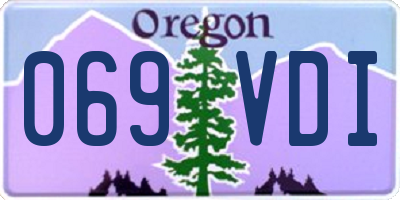 OR license plate 069VDI