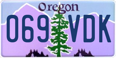 OR license plate 069VDK