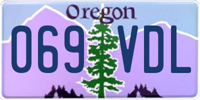 OR license plate 069VDL