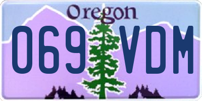 OR license plate 069VDM